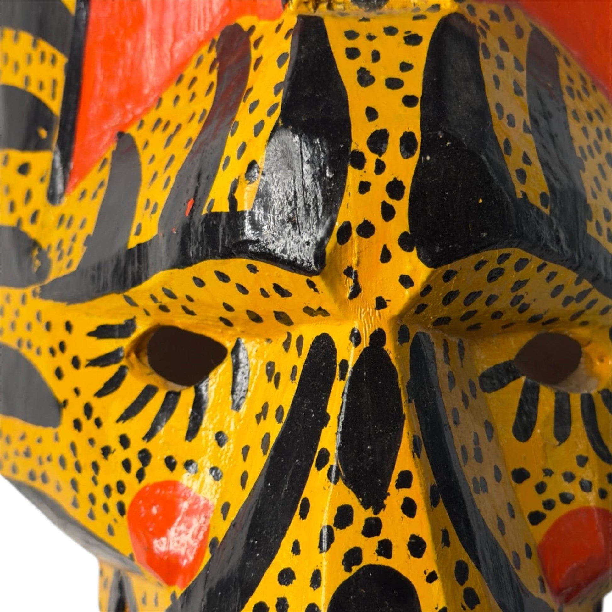 Vintage Guatemalan Jaguar Mask - From The Andes