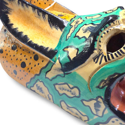 Vintage Guatemalan Jaguar Mask - From The Andes