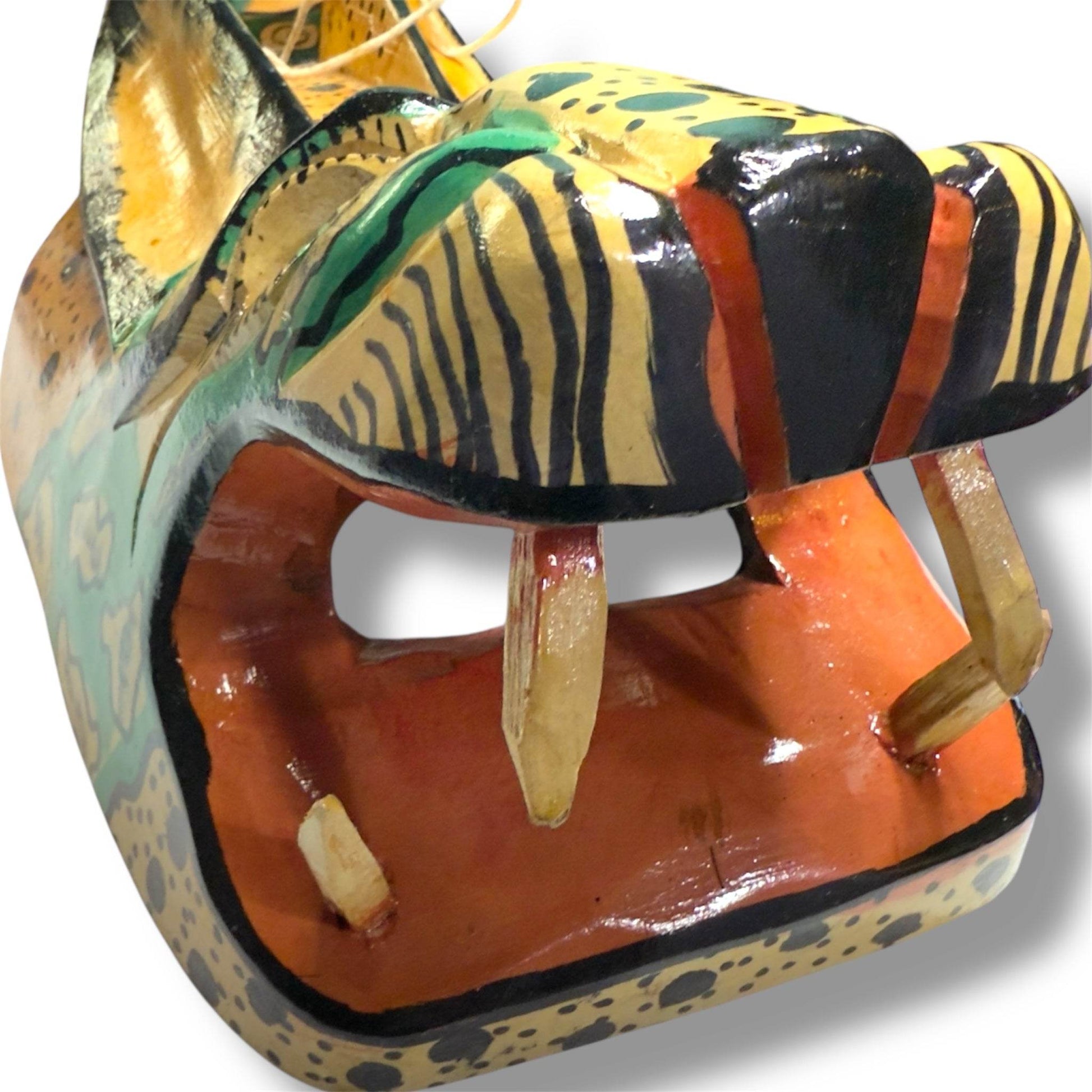 Vintage Guatemalan Jaguar Mask - From The Andes