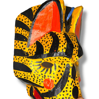 Vintage Guatemalan Jaguar Mask - From The Andes