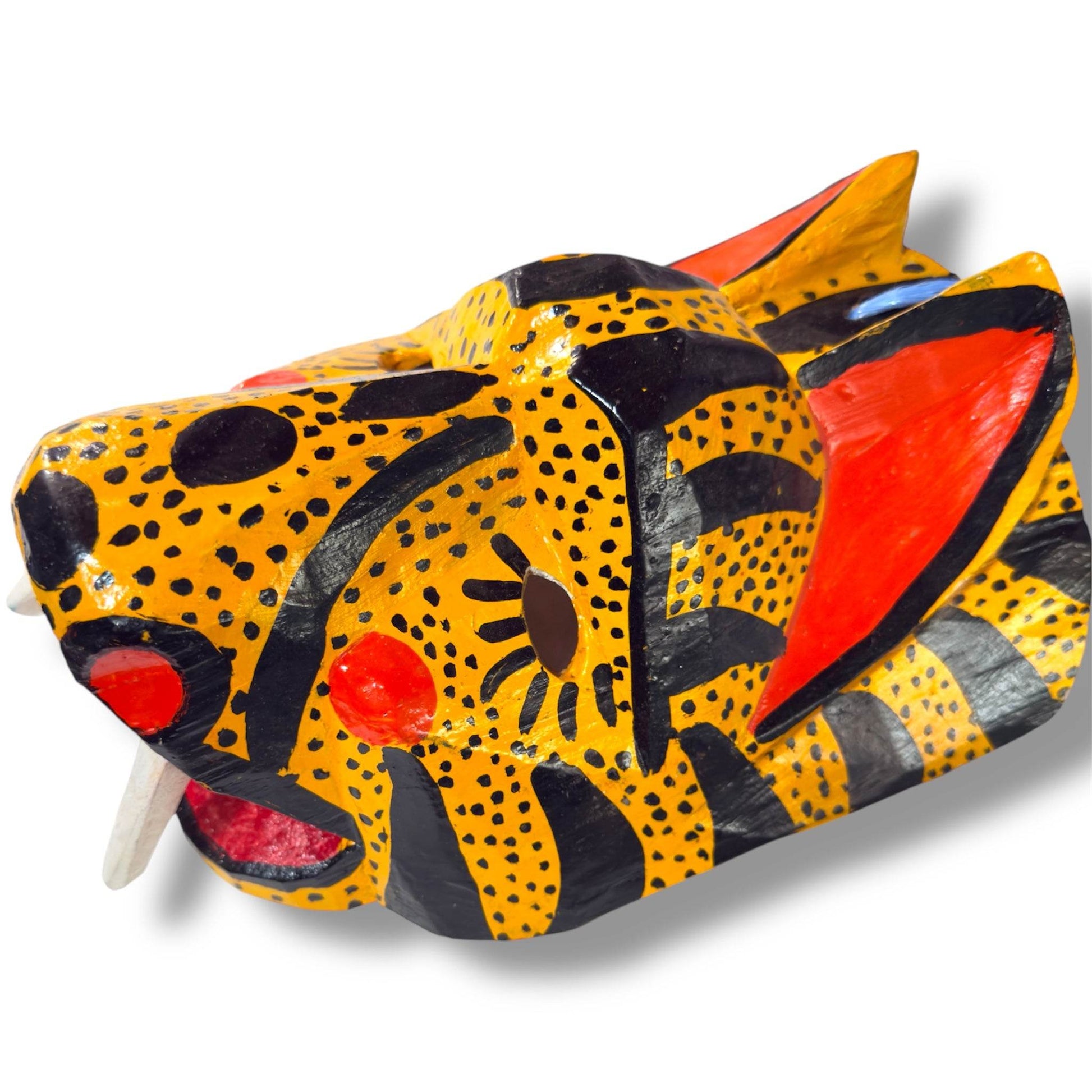 Vintage Guatemalan Jaguar Mask - From The Andes