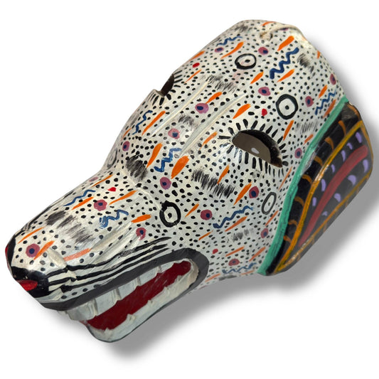 Vintage Guatemalan Laughing Dog Mask - From The Andes