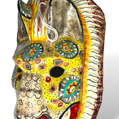 Vintage Guatemalan Lion Mask - From The Andes
