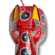 Masque Jaguar rouge guatémaltèque vintage