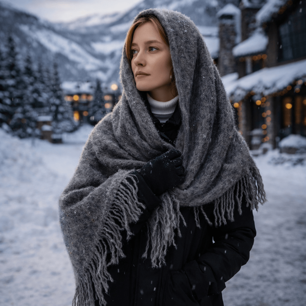 vlad.œuvre Alpaca Étole 78 - From The Andes